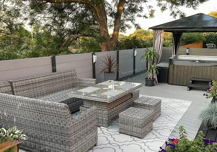 Necowood lancerer WPC hegnspaneler til stilfulde og langtidsholdbare udendørsrum