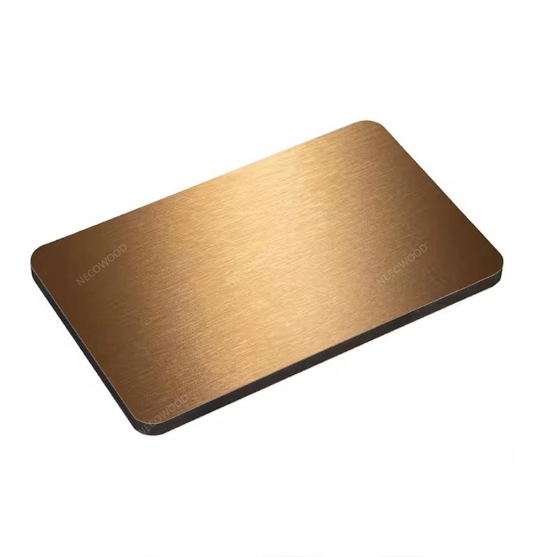 Metaloverflade 8mm bambus kul vægbræt